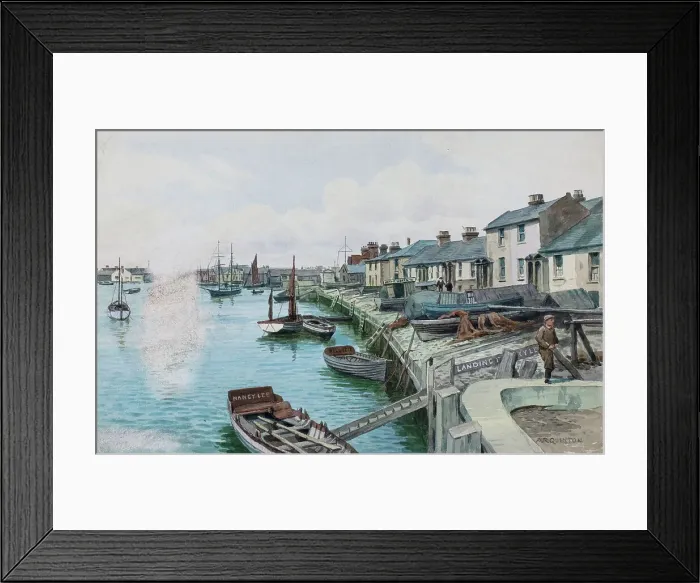 Framed Print : Harbour at Littlehampton, Sussex Framed Print : Harbour at Littlehampton, Sussex
