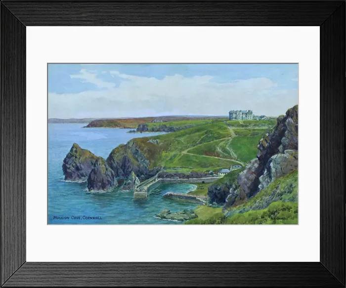 Framed Print : Mullion Cove, Lizard Peninsula, Cornwall Framed Print : Mullion Cove, Lizard Peninsula, Cornwall