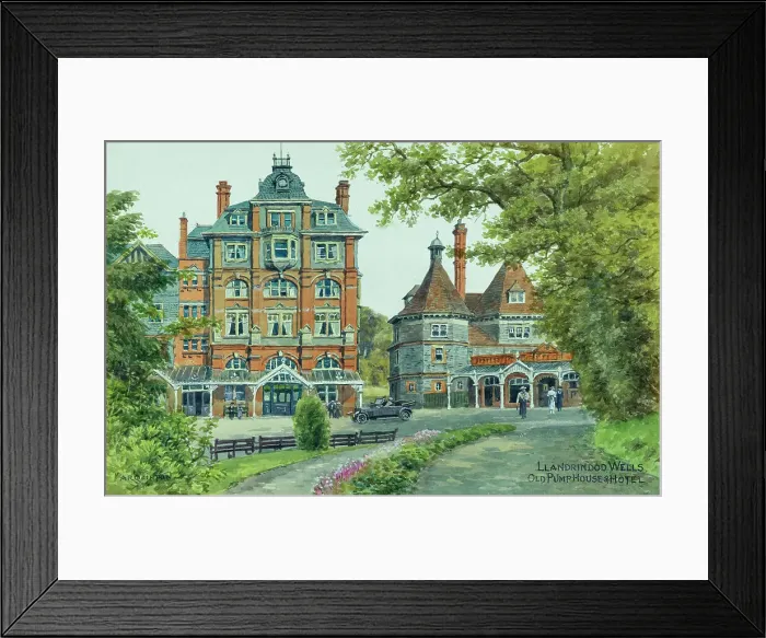 Framed Print : Old Pump House and Hotel, Llandrindod Wells, Powys, Wales Framed Print : Old Pump House and Hotel, Llandrindod Wells, Powys, Wales