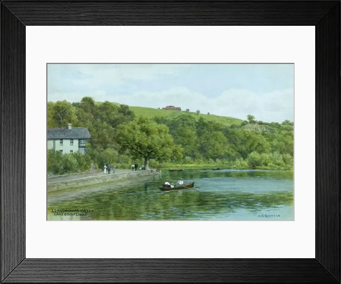 Framed Print : Lake and Golf Links, Llandrindod Wells, Powys, Wales Framed Print : Lake and Golf Links, Llandrindod Wells, Powys, Wales