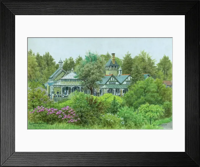 Framed Print : Rock Spa, Llandrindod Wells, Powys, Wales Framed Print : Rock Spa, Llandrindod Wells, Powys, Wales
