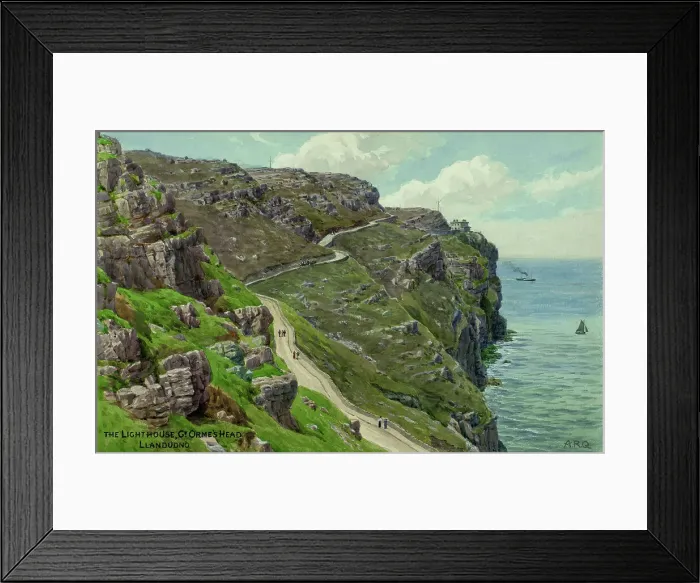 Framed Print : Lighthouse, Great Orme's Head, Llandudno, Conwy, Wales