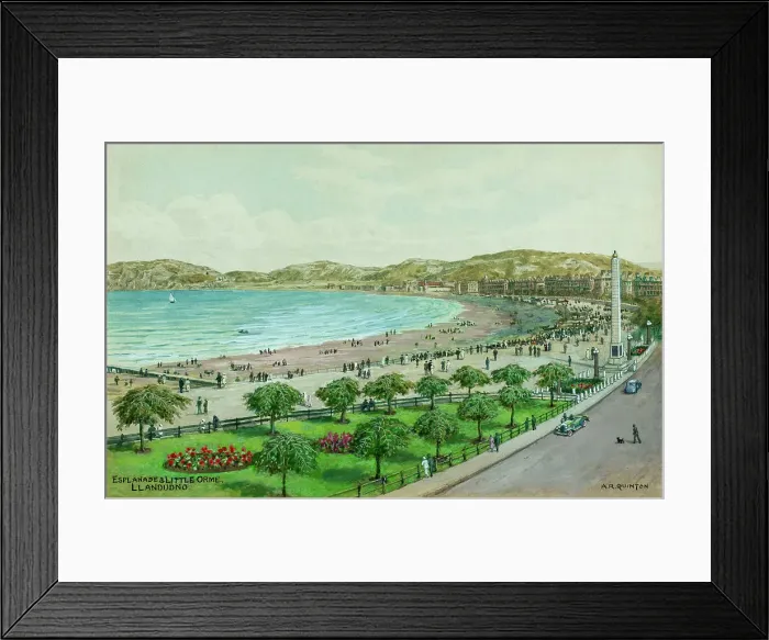 Framed Print : Esplanade and Little Orme, Llandudno, Conwy, North Wales Framed Print : Esplanade and Little Orme, Llandudno, Conwy, North Wales