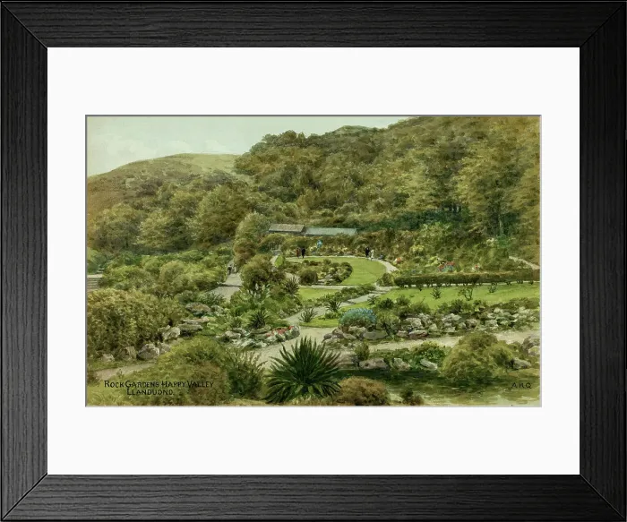 Framed Print : Rock Gardens, Happy Valley, Llandudno, Conwy, North Wales Framed Print : Rock Gardens, Happy Valley, Llandudno, Conwy, North Wales