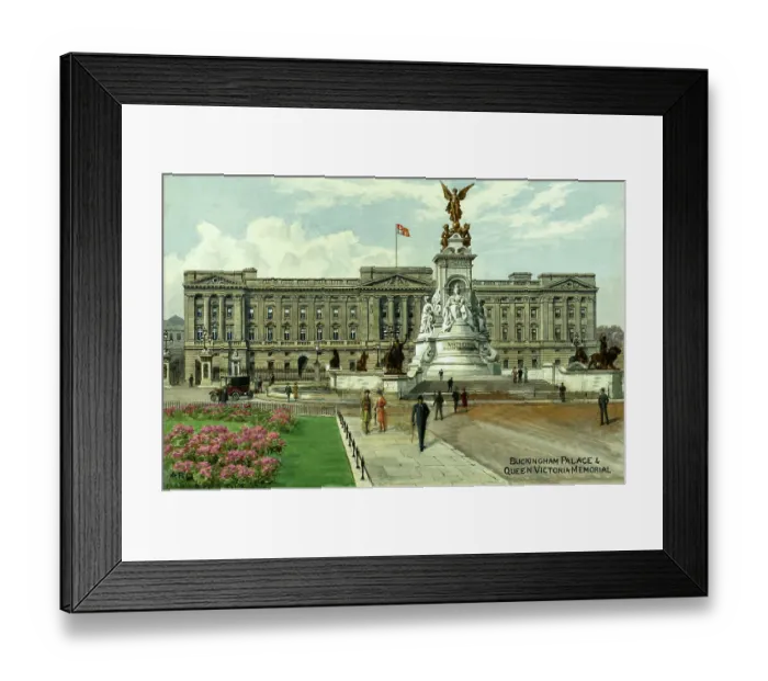 Framed Print : Buckingham Palace and Queen Victoria Memorial, London Framed Print : Buckingham Palace and Queen Victoria Memorial, London