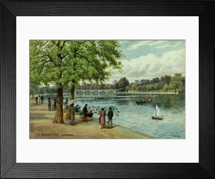 Framed Print : The Serpentine, London Framed Print : The Serpentine, London