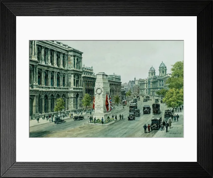Framed Print : Whitehall and Cenotaph, London Framed Print : Whitehall and Cenotaph, London