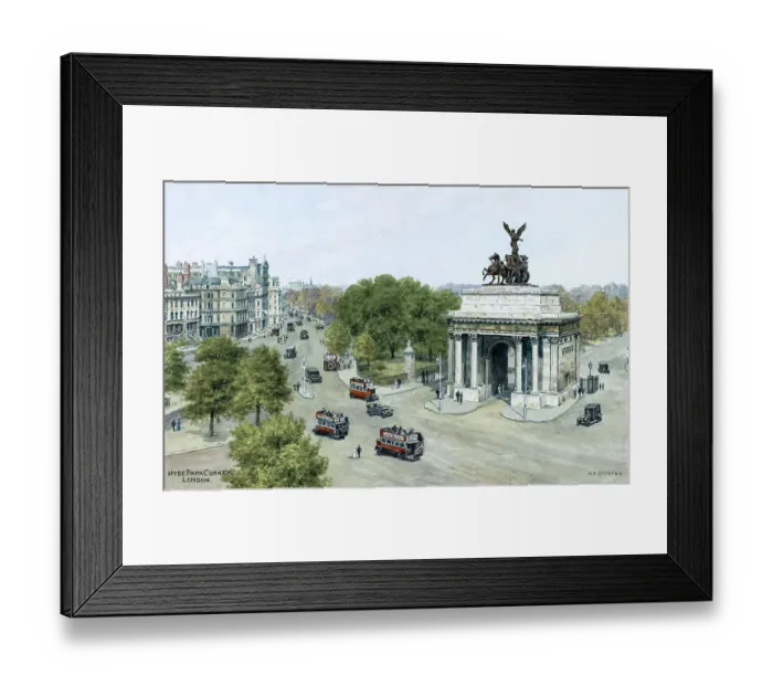Framed Print : Hyde Park Corner and Wellington Arch, London Framed Print : Hyde Park Corner and Wellington Arch, London