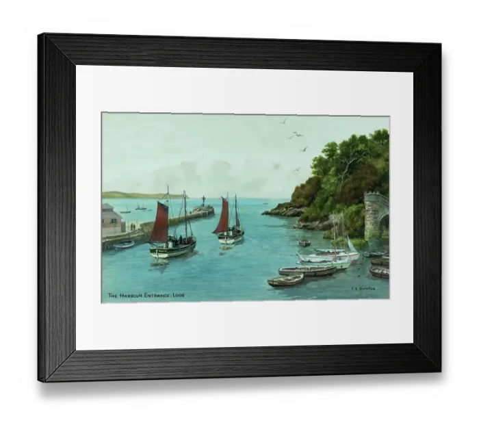Framed Print : Harbour Entrance, Looe, Cornwall