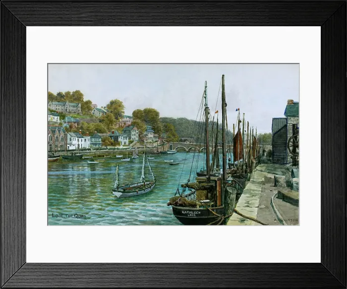 Framed Print : The Quay, Looe, Cornwall Framed Print : The Quay, Looe, Cornwall