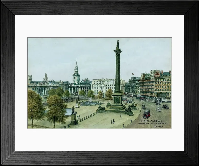 Framed Print : Trafalgar Square, London Framed Print : Trafalgar Square, London