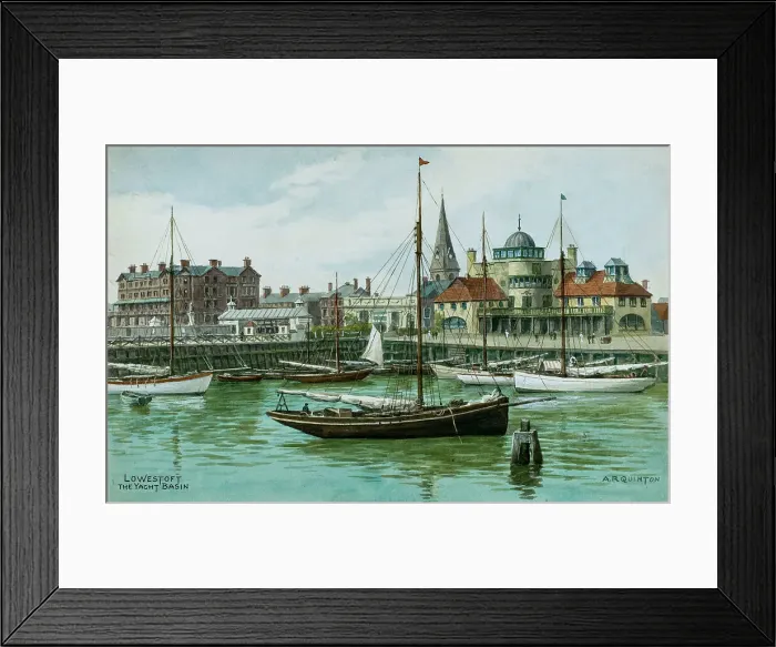 Framed Print : Yacht Basin, Lowestoft, Suffolk Framed Print : Yacht Basin, Lowestoft, Suffolk