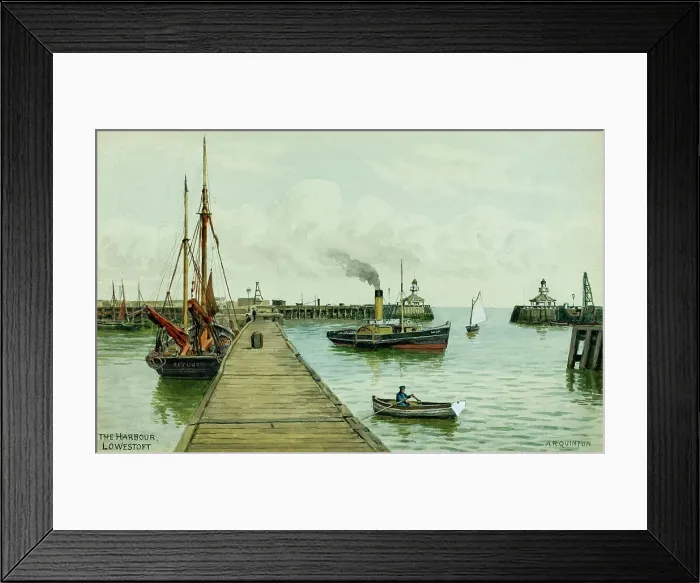 Framed Print : The Harbour, Lowestoft, Suffolk Framed Print : The Harbour, Lowestoft, Suffolk