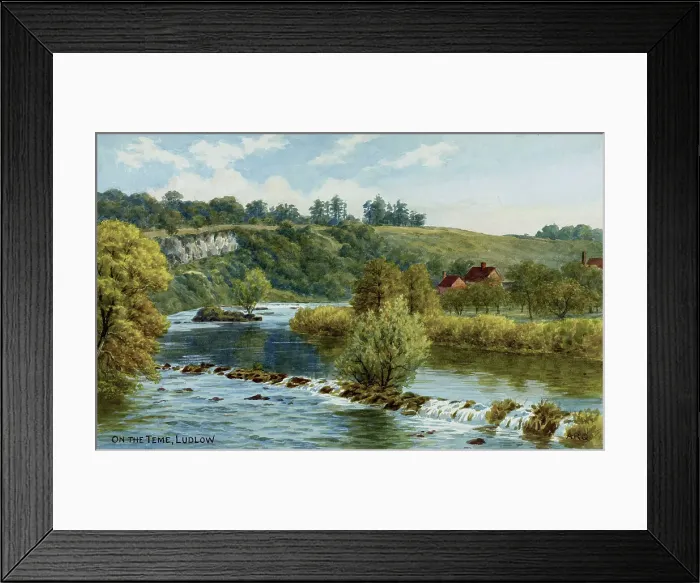 Framed Print : River Teme, Ludlow, Shropshire Framed Print : River Teme, Ludlow, Shropshire