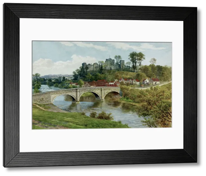 Framed Print : Bridge over river, Ludlow, Shropshire Framed Print : Bridge over river, Ludlow, Shropshire