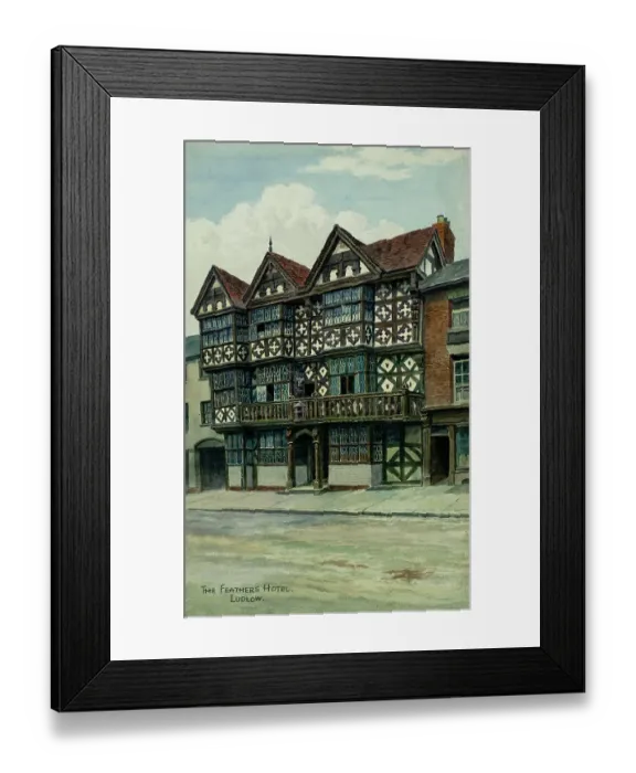 Framed Print : The Feathers Hotel, Ludlow, Shropshire Framed Print : The Feathers Hotel, Ludlow, Shropshire