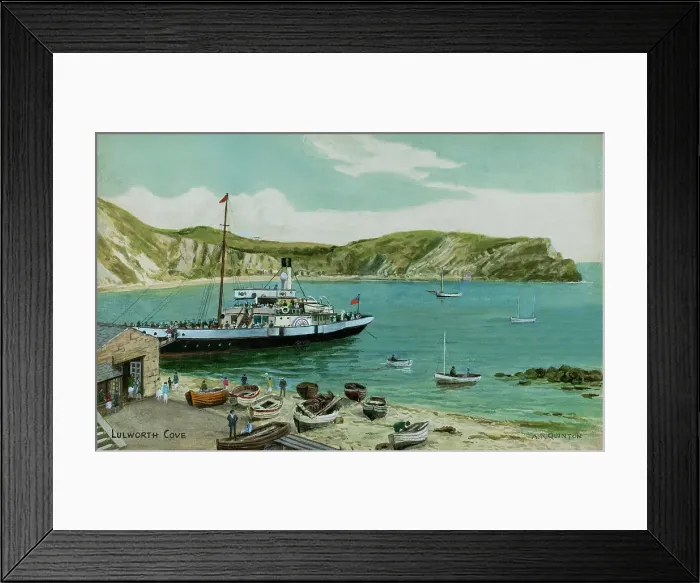 Framed Print : Lulworth Cove, Lulworth, Dorset Framed Print : Lulworth Cove, Lulworth, Dorset