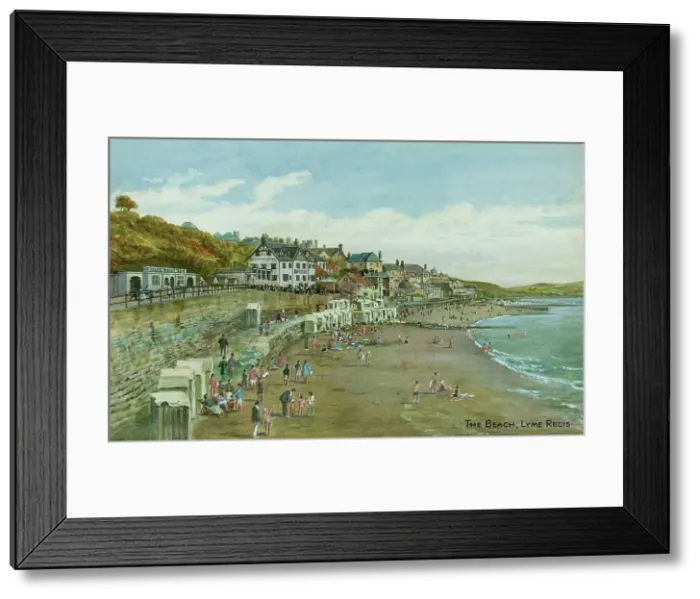 Framed Print : Beach at Lyme Regis, Dorset Framed Print : Beach at Lyme Regis, Dorset