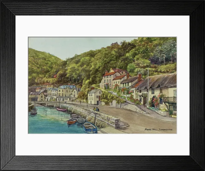 Framed Print : Mars Hill, Lynmouth, Devon Framed Print : Mars Hill, Lynmouth, Devon