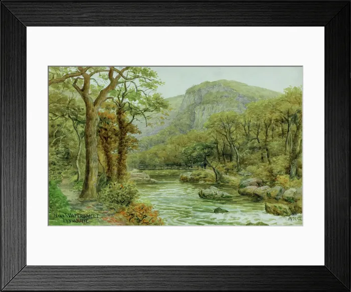 Framed Print : Near Watersmeet, Lynmouth, Devon Framed Print : Near Watersmeet, Lynmouth, Devon