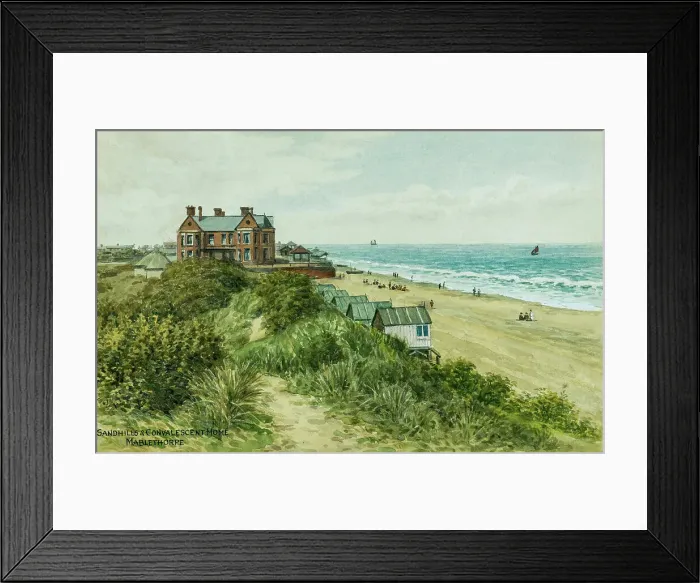 Framed Print : Sandhills and Convalescent Home, Mablethorpe, Lincolnshire Framed Print : Sandhills and Convalescent Home, Mablethorpe, Lincolnshire