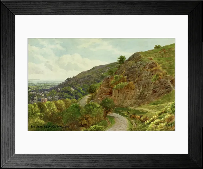 Framed Print : Ivy Scar Rock, Great Malvern, Worcestershire Framed Print : Ivy Scar Rock, Great Malvern, Worcestershire