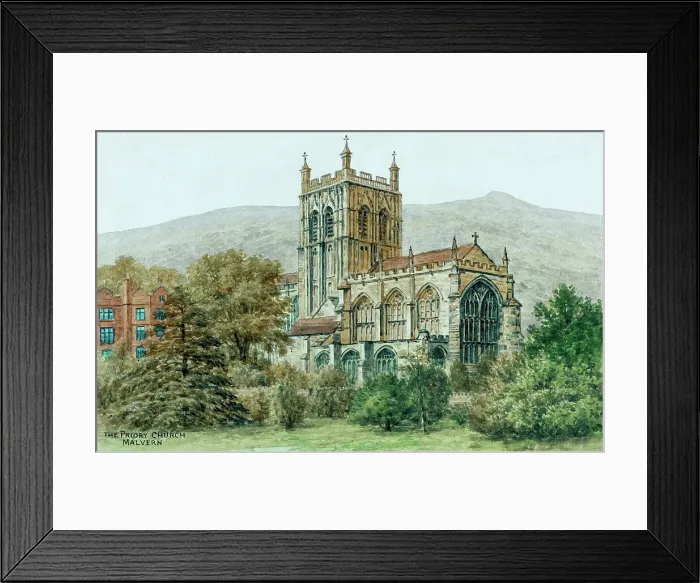 Framed Print : Priory Church, Malvern, Worcestershire Framed Print : Priory Church, Malvern, Worcestershire