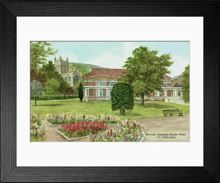 Framed Print : Winter Gardens, Priory Park, Great Malvern, Worcestershire Framed Print : Winter Gardens, Priory Park, Great Malvern, Worcestershire