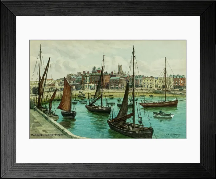 Framed Print : The Harbour, Margate, Kent Framed Print : The Harbour, Margate, Kent
