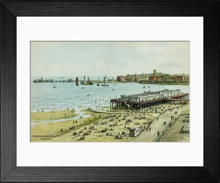 Framed Print : Bathing Pavilion and Jetty, Margate, Kent Framed Print : Bathing Pavilion and Jetty, Margate, Kent