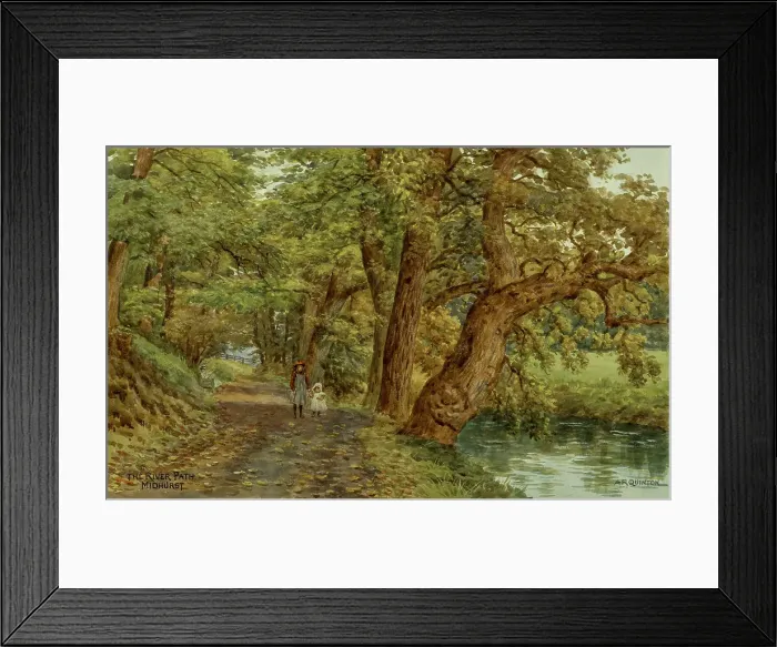 Framed Print : River Path, Midhurst, Sussex Framed Print : River Path, Midhurst, Sussex