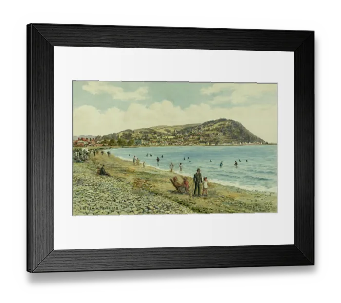 Framed Print : Beach at Minehead, Somerset Framed Print : Beach at Minehead, Somerset
