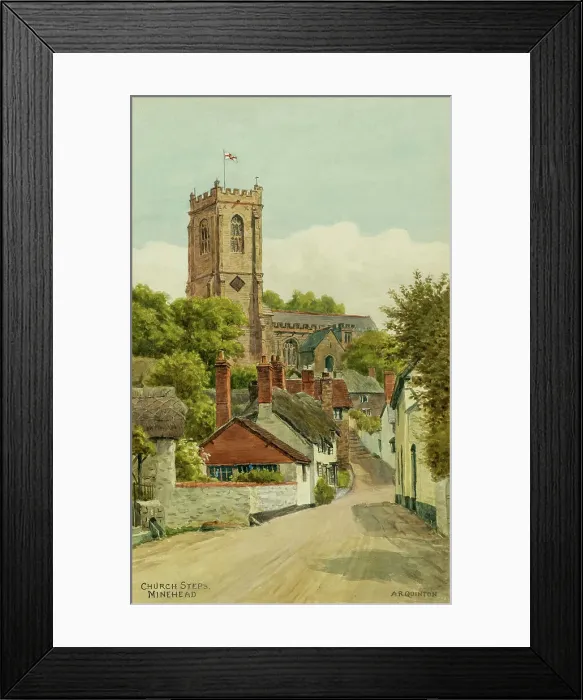 Framed Print : Church Steps, Minehead, Somerset Framed Print : Church Steps, Minehead, Somerset