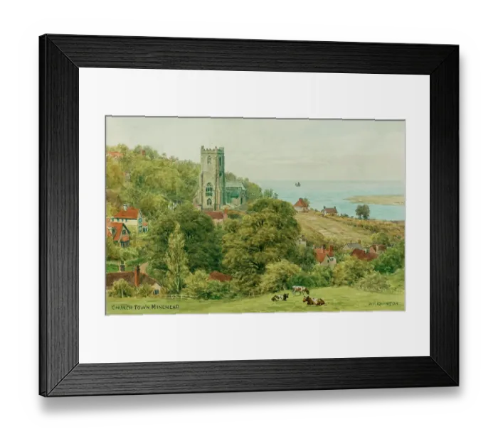Framed Print : Church tower, Minehead, Somerset Framed Print : Church tower, Minehead, Somerset