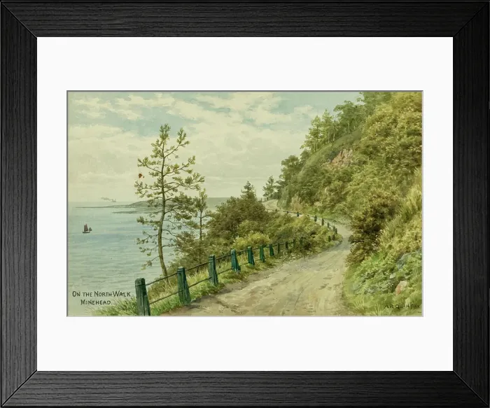 Framed Print : North Walk, Minehead, Somerset Framed Print : North Walk, Minehead, Somerset