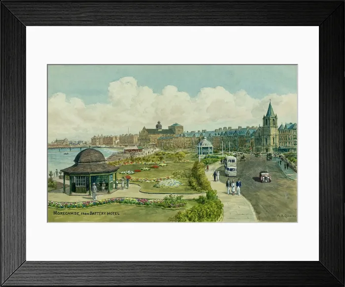Framed Print : Morecambe, Lancashire, viewed from Battery Hotel Framed Print : Morecambe, Lancashire, viewed from Battery Hotel
