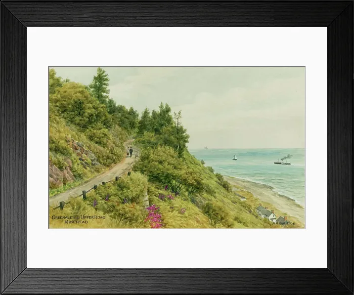 Framed Print : Greenaleigh Upper Road, Minehead, Somerset Framed Print : Greenaleigh Upper Road, Minehead, Somerset
