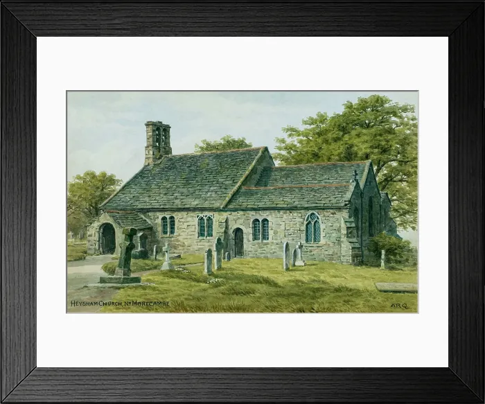Framed Print : Heysham Church, near Morecambe, Lancashire Framed Print : Heysham Church, near Morecambe, Lancashire