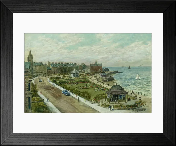 Framed Print : West End Promenade, Morecambe, Lancashire Framed Print : West End Promenade, Morecambe, Lancashire