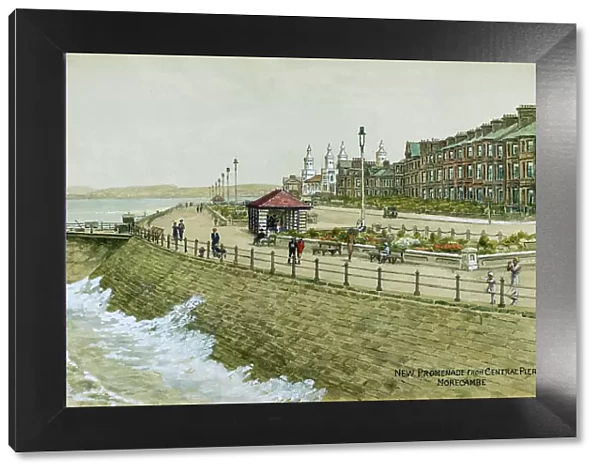 New Promenade from central pier, Morecambe, Lancashire