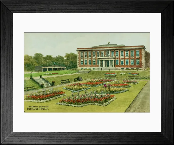 Framed Print : Town Hall and Gardens, Morecambe, Lancashire Framed Print : Town Hall and Gardens, Morecambe, Lancashire