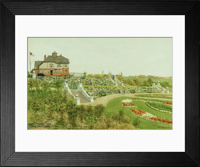 Framed Print : Happy Mount Park, Bare, Morecambe, Lancashire Framed Print : Happy Mount Park, Bare, Morecambe, Lancashire