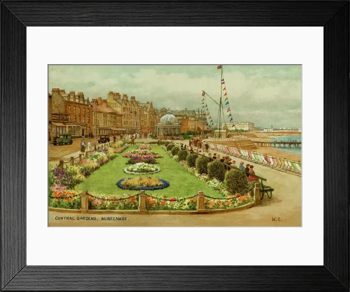 Framed Print : Central Gardens, Morecambe, Lancashire Framed Print : Central Gardens, Morecambe, Lancashire