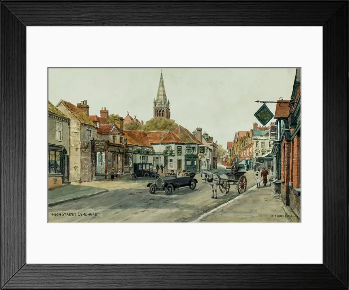 Framed Print : High Street, Lyndhurst, New Forest, Hampshire Framed Print : High Street, Lyndhurst, New Forest, Hampshire