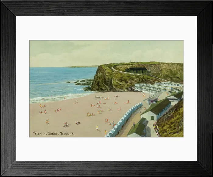 Framed Print : Tolcarne Sands, Newquay, Cornwall Framed Print : Tolcarne Sands, Newquay, Cornwall