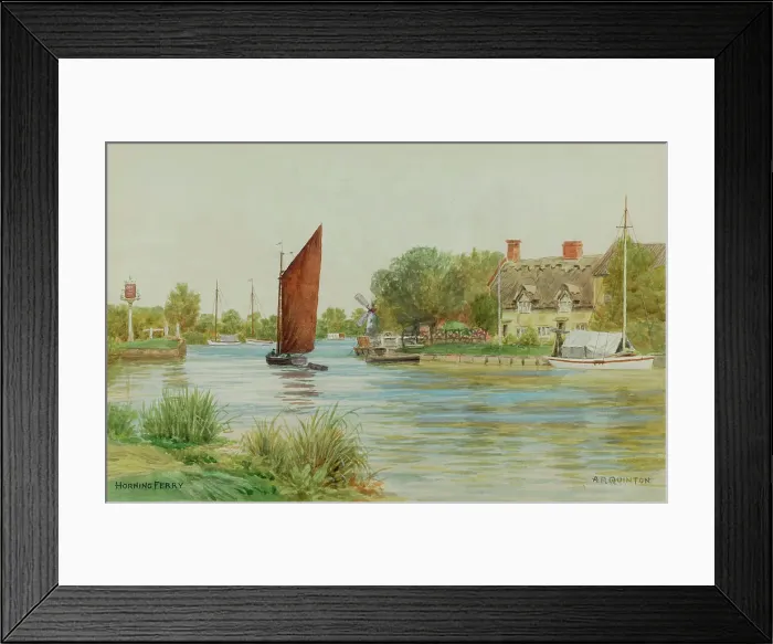 Framed Print : Horning Ferry, Norfolk Broads, Norfolk Framed Print : Horning Ferry, Norfolk Broads, Norfolk