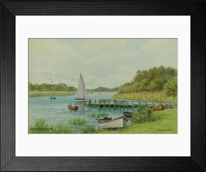 Framed Print : Ormesby Broad, Norfolk Broads Framed Print : Ormesby Broad, Norfolk Broads