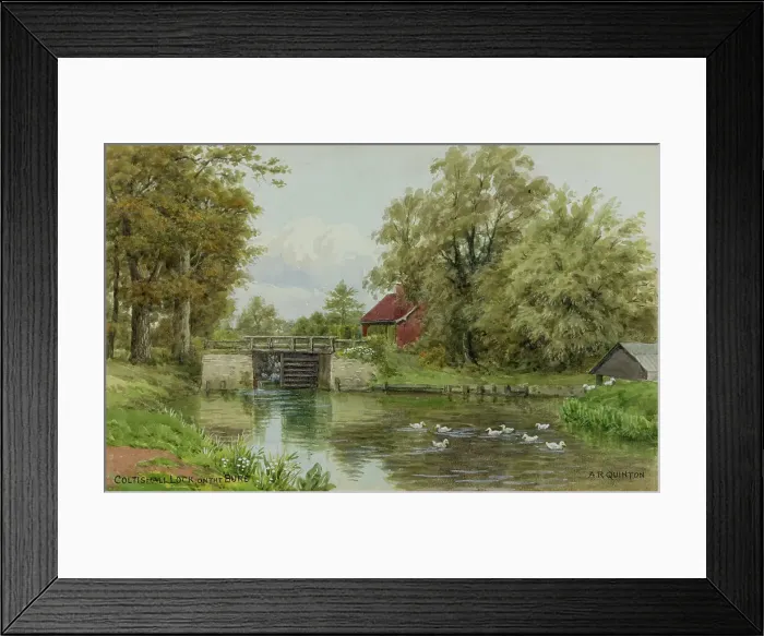 Framed Print : Coltishall Lock on the River Bure, Norfolk Broads Framed Print : Coltishall Lock on the River Bure, Norfolk Broads