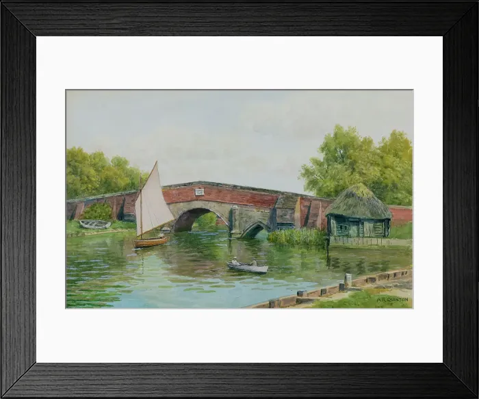 Framed Print : Potter Heigham, River Thurne, Norfolk Broads Framed Print : Potter Heigham, River Thurne, Norfolk Broads