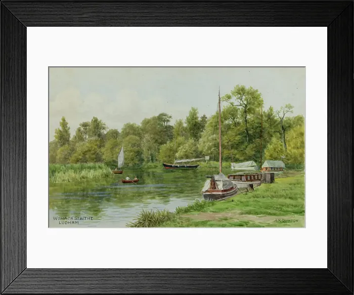 Framed Print : Womack Staithe, Ludham, Norfolk Broads Framed Print : Womack Staithe, Ludham, Norfolk Broads